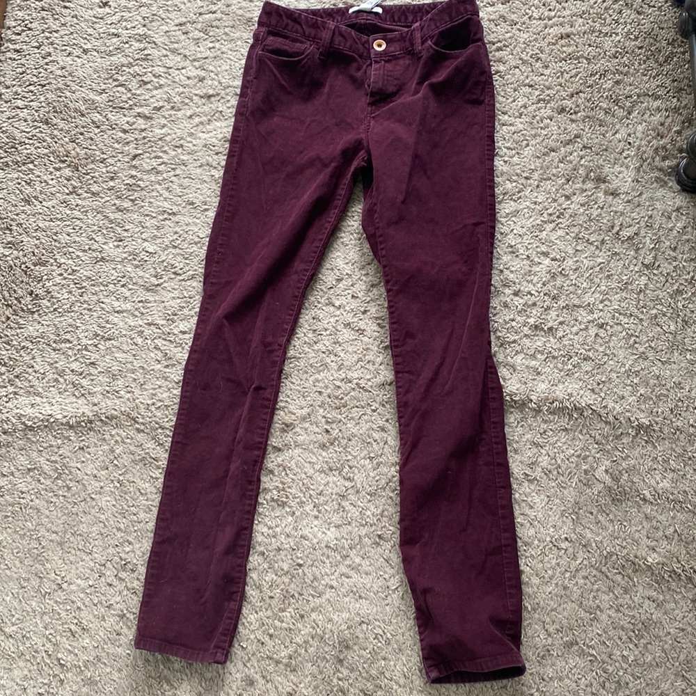 Banana Republic Maroon corduroy pants. Size 27.